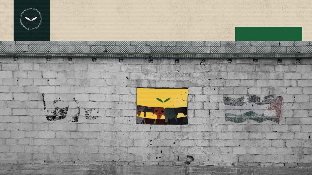 ملصق تقرير ميفتاح عن مشروع ترميم منازل الأونروا في مخيم درعا للاجئين الفلسطينيين جنوب سوريا